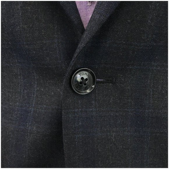 Tommy Hilfiger Mens Blazer Sport Coat Two Button Jacket Wool‎ 40R Casual Suits - Picture 5 of 13